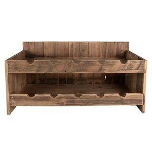 Clayre & Eef Wijnrek 65x28x33 cm Bruin Hout Rechthoek Flessenrek