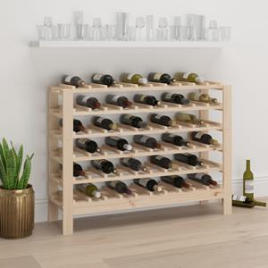 vidaXL Weinregal 109,5x30x82 cm Massivholz Kiefer 