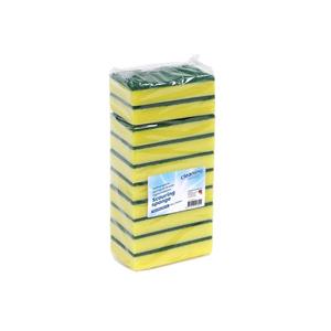 Cleaninq Schuurspons  140x90x28mm geel/groen