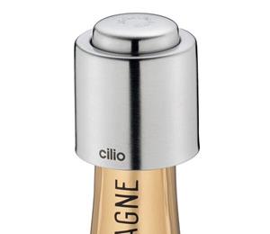 Cilio Champagnerflaschenverschluss 4,5 cm edelstahl