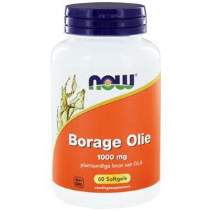 Now Borage olie 1000mg 60 softgels