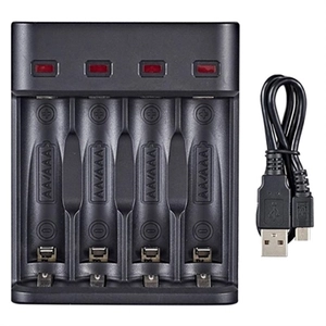 Universele Smart USB Batterij Oplader BH-804U - 4x AA/AAA