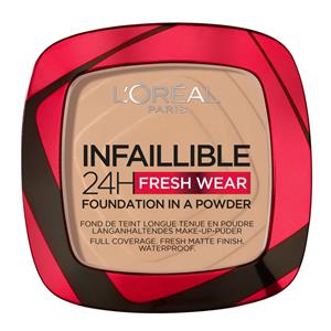 3x L'Oréal Infaillible 24H Fresh Wear Foundation Poeder 120 Vanille 8 gr