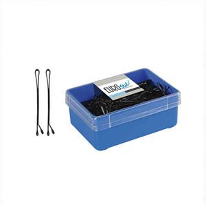 Clip Eurostil Zwart (300 Uds )(50 Mm)