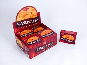 lalashops HEM Wierook Kegels / Cones - Frankincense - Voordeelbox (12 Pakjes / 120 Kegels)