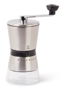 Leopold Vienna Kaffeemühle Vienna Kaffeemühle Bologna Edelstahl/Glas LV143002 Edelstahl mit Holzgriff Zum Mahlen von frischen Kaffeebohnen