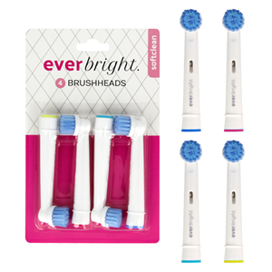 Everbright. Everbright SoftClean opzetborstels - 4 stuks