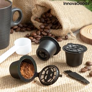 Set Mit 3 Wiederverwendbaren Kaffeekapseln Recoff Innovagoods