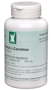Biovitaal Acetyl l-carnitine 500mg 100cp