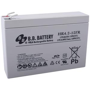 noname B.B. HR4.2-12FR-VDS HR4.2-12FR Bleiakku 12V 4200 mAh Blei-Vlies (AGM) (B x H x T) 140 x 100 x 39mm F