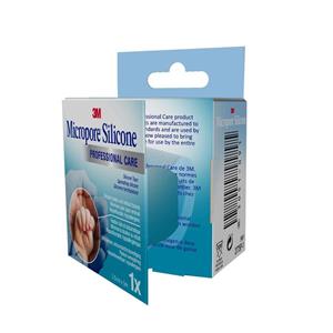 3M Micropore Silicone 2,5cmx5m 1 Stuk