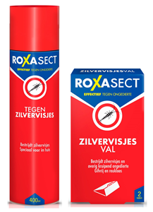Roxasect Anti-Zilvervisjes Set - Spray tegen Zilvervisjes 400ml en Zilvervisjesval -