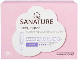 Sanature Tampons normaal compact applicator 20 stuks