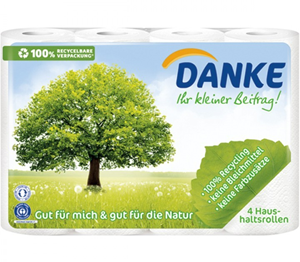 Danke Küchenrolle - 4 Rollen