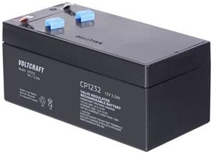 VOLTCRAFT CE12V/3,2Ah VC-12713965 Bleiakku 12V 3.2Ah Blei-Vlies (AGM) (B x H x T) 134 x 67 x 67mm Fl