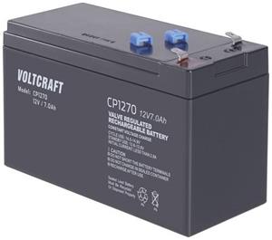 VOLTCRAFT CE12V/7Ah VC-12713970 Bleiakku 12V 7Ah Blei-Vlies (AGM) (B x H x T) 151 x 100 x 65mm Flach