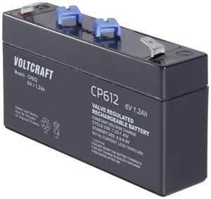 VOLTCRAFT CE6V/1,2Ah VC-12713930 Bleiakku 6V 1.2Ah Blei-Vlies (AGM) (B x H x T) 97 x 58 x 24mm Flach