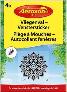 Aeroxon Vliegenval Venstersticker 4 stuks