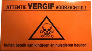 Gif waarschuwingssticker
