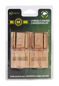 Mecanix Muizenklemmen van PEFC hout 2 stuks