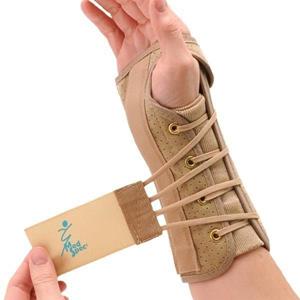 Basko Wrist Lacer Polsbrace Links - Beige - Kort