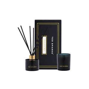 Ted Sparks  Geurkaars & Geurstokjes Diffuser - Gift Set - Patchouli &