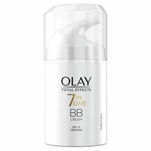 Olay 2e halve prijs:  Total Effects 7-in-1 BB Cream Medium tot Donker SPF 15 50 ml