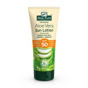 Optima Aloe pura organic aloe vera zonnelotion SPF50 200ml