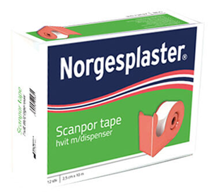 Scanpor Tape 10m x 2,5cm met dispenser