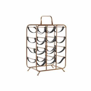 DKD Home Decor Flessenrek  37 x 23,5 x 54 cm Metaal Koper Polyurethaan