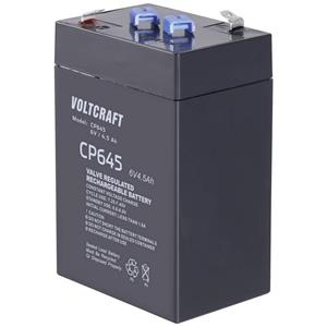 VOLTCRAFT CE6V/4,5Ah VC-12713940 Bleiakku 6V 4.5Ah Blei-Vlies (AGM) (B x H x T) 70 x 107 x 47mm Flac