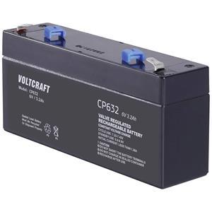 VOLTCRAFT CE6V/3,2Ah VC-12713935 Bleiakku 6V 3.2Ah Blei-Vlies (AGM) (B x H x T) 134 x 67 x 34mm Flac