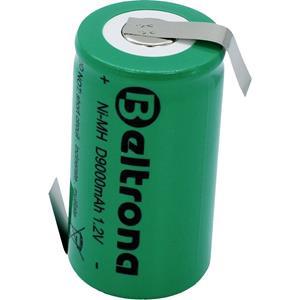 Beltrona D9000 Spezial-Akku Mono (D) Z-Lötfahne NiMH 1.2V 9000 mAh