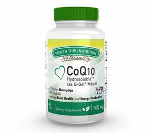 Hydrosoluble CoQ-10 (as Q-Gel) 100 mg (60 Softgels) - Health Thru Nutrition