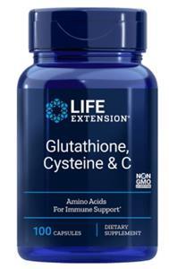 Life Extension Glutathione Cysteine & C - 100 Vegetarian Capsules - 