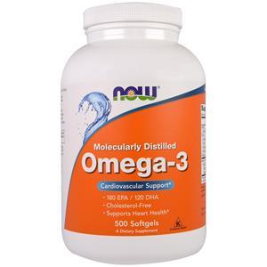 Now Foods Omega-3 (500 Softgels) - 