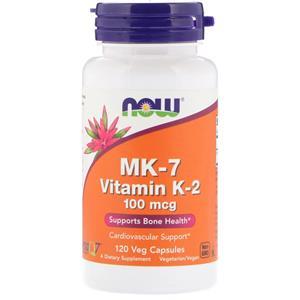 Now Foods MK-7 Vitamin K-2 100mcg 120v-caps