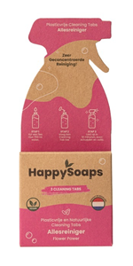 Happysoaps Cleaning tabs allesreiniger flower power 3 stuks