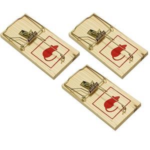 Benson 3x Jumbo grote muizenval/muizenklem 170 x 80 mm -