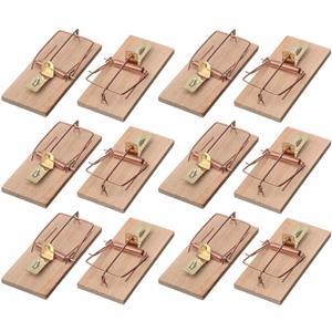 Ubbink 12x Muizenvallen/muizenklemmen 10 cm ongediertebestrijding -
