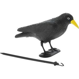 Raaf/kraai - zwart - vogelverschrikker/vogelverjager - 35 cm -