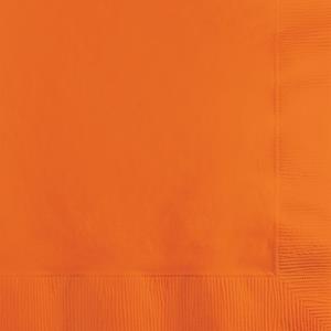 20x Oranje kleuren thema servetten 33 x 33 cm -