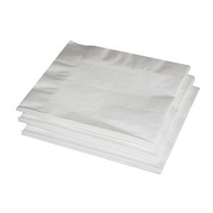 20x Witte kleuren thema servetten 33 x 33 cm -