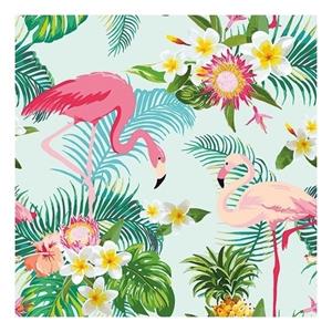 20x Flamingo exotisch thema servetten 33 x 33 cm -