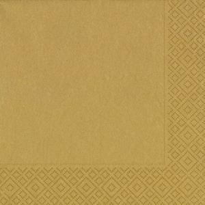 20x Gouden servetten 33 x 33 cm -