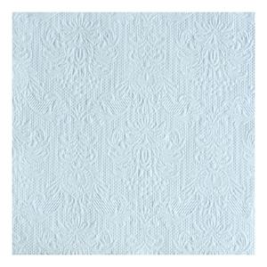 Ambiente Luxe servetten barok patroon lichtblauw 3-laags 15x stuks -