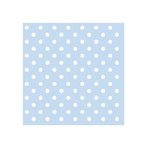 Ambiente 40x Servetten met stippen blauw 3-laags -