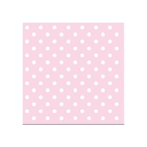 Ambiente 40x Servetten met stippen roze 3-laags -