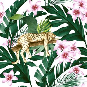 Paperdesign 40x luxe tafel diner/lunch servetten 33 x 33 cm in safari/jungle print 3-laags -