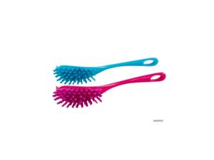 Massamarkt Afwasborstel Kunststof Blauw/roze 27cm